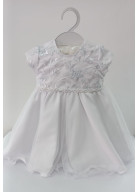 VESTIDO BRANCO BATIZADO TAM. 1 AO 3